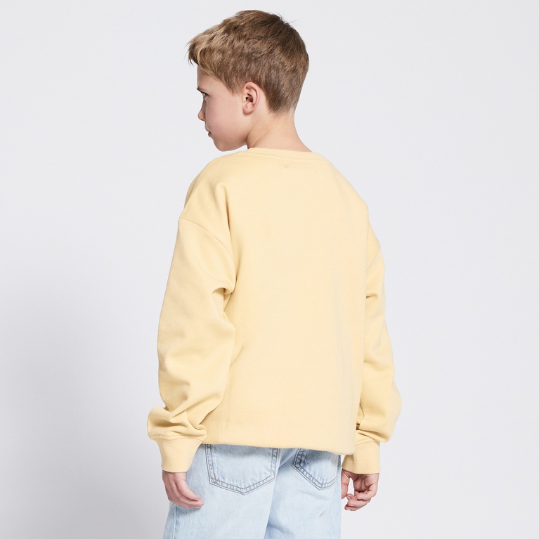 Printed Sweatshirt "Vilgot" Light Yellow 1